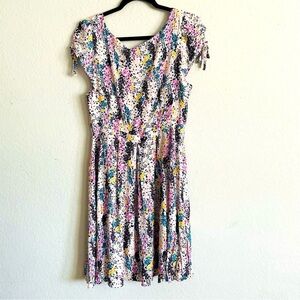 Floral Multicolor Women's Dress size small/medium 
Peekaboo midi ditzy floral